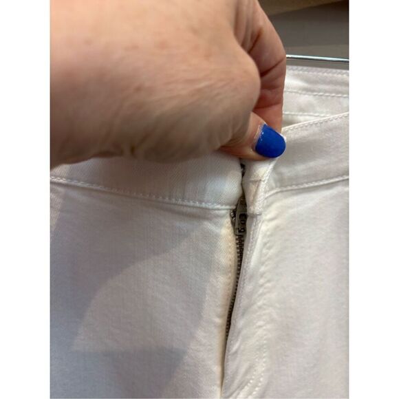 J. Jill white 14P denim leggings w- front back pockets - Picture 5 of 8